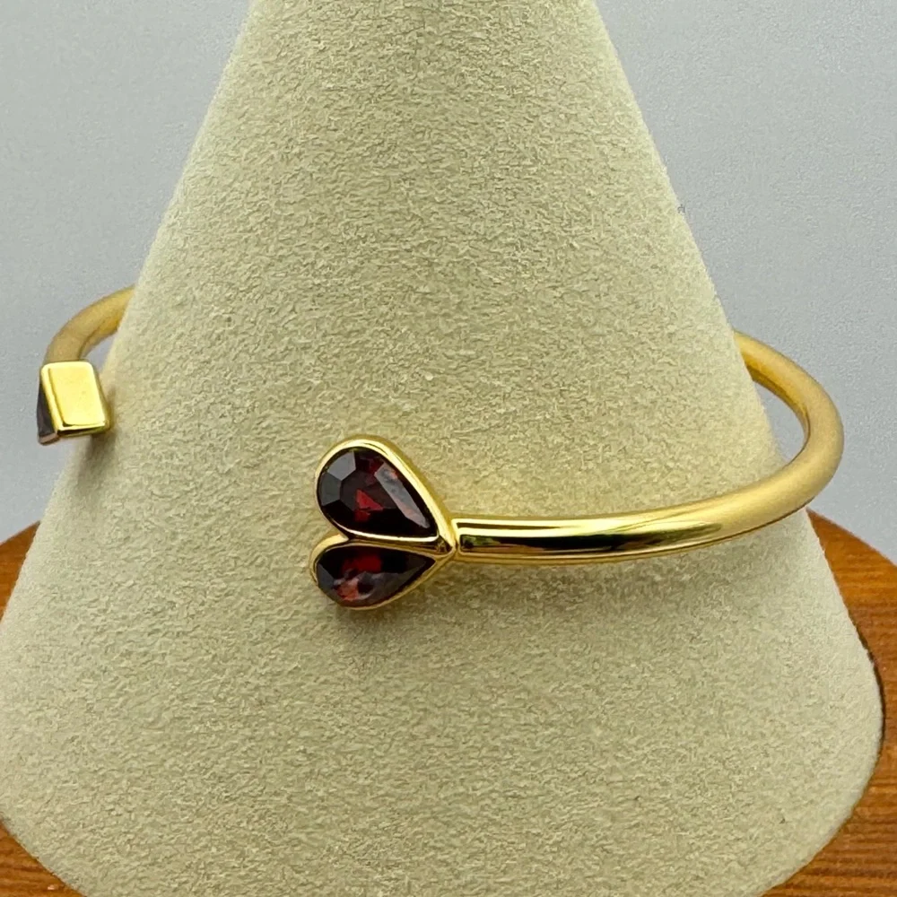 KATE SPADE Rock Solid Open Heart Flex Cuff NWT - Picture 7 of 9
